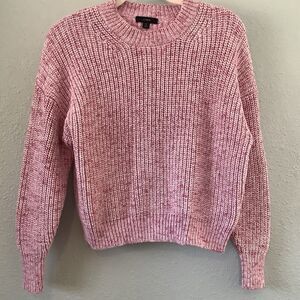 J.Crew Pink Knitted Cotton Blend Preppy Casual College Crew Neck Sweater S